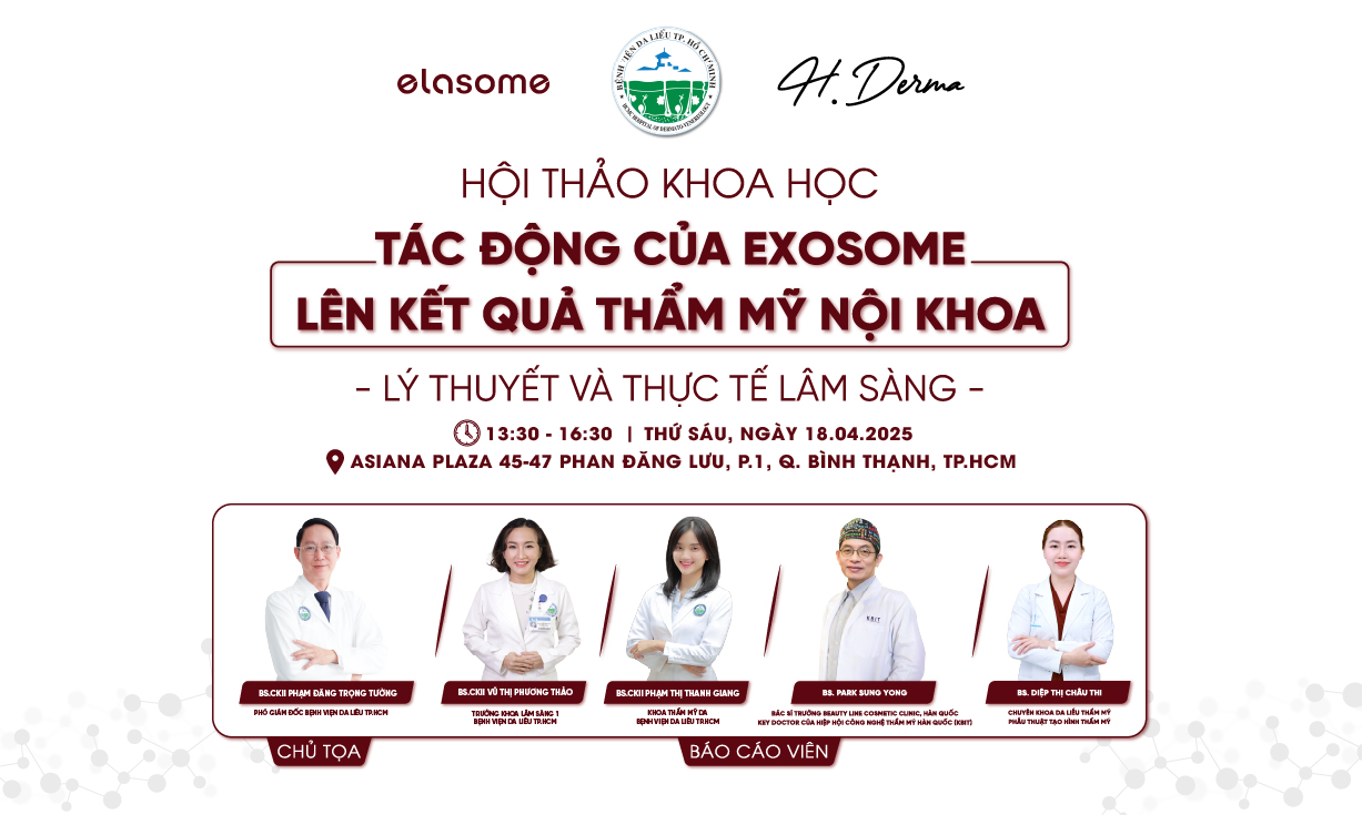 H.DERMA TỔ CHỨC HỘI THẢO KHOA HỌC CHUYÊN SÂU VỀ EXOSOME